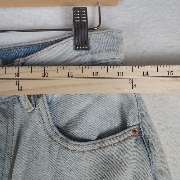 PacSun Jeans Women’s 26 Patchwork Light Blue Denim High Rise Dad Jean Casual - Picture 5 of 10